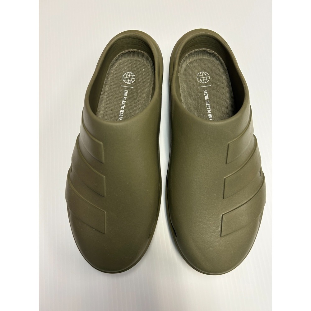 Adidas Adicane Clog Sandals Men 10 OliveGreen Slip On Lightweight Comfort Slides - Picture 3 of 12